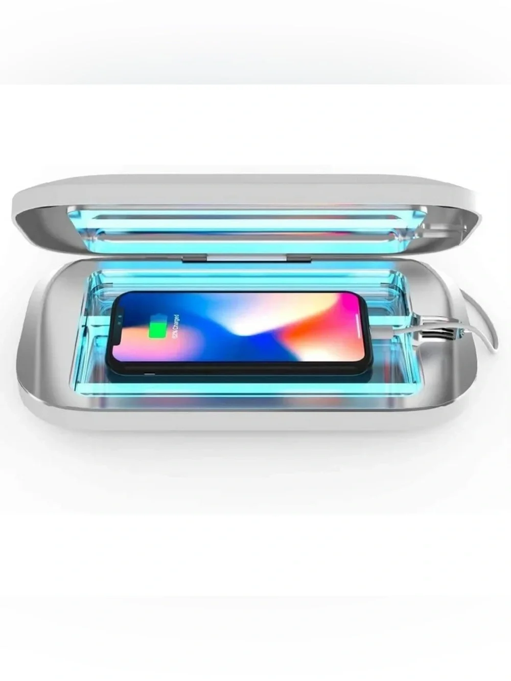 Phonespa Phone & Accessory Wireless Charging Pad and Sanitizer, NIB
